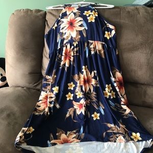 Blue Floral dress size small